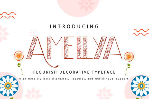 Amellya: A Floral Font for Creative Expression