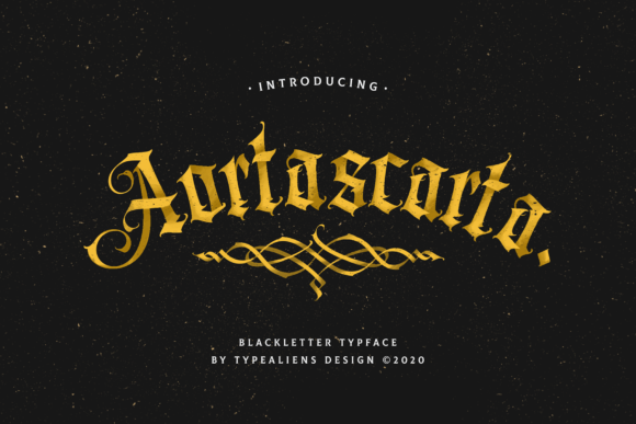 Aortascarta: A Unique Blackletter Font for Distinctive Design Projects
