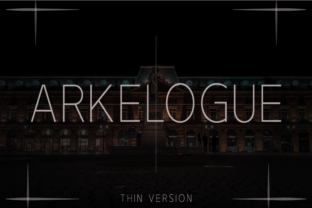 Arkelogue Thin: A Versatile and Clean Sans Serif Font for Modern Design
