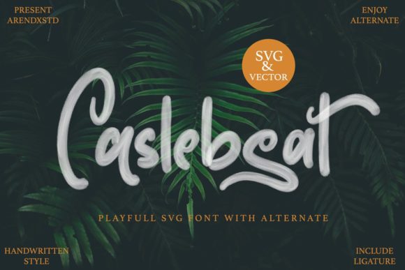 Caslebeat: A Handwritten Font That Elevates Creativity in Design and Communication