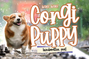 Corgy Puppy: A Playful Font for Romantic Craft Projects