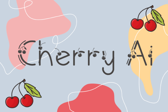 Discover the Beauty of Cherry Ai: A Sweet Decorative Font for Creative Designers