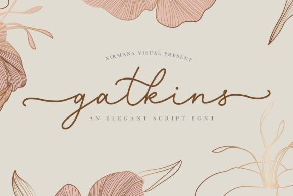 Gatkins Font: A Romantic Script for Creative Projects