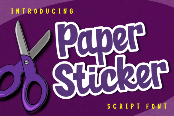 Paper Sticker: A Handwritten Font with Personality