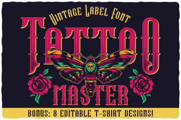 Tattoo Master: A Bold and Effective Blackletter Font for Designers