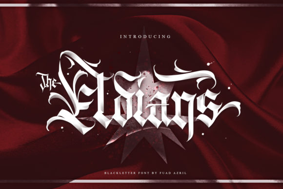 The Eldians: A Unique Blackletter Font for Creative and Professional Use