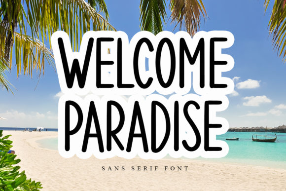 Welcome Paradise Font: A Versatile Handwritten Style for Creative Projects
