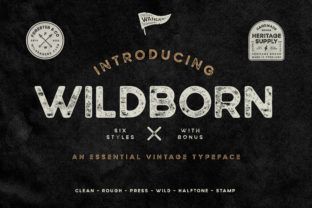 Wildborn Font: A Bold Vintage Sans Serif for Creative Projects